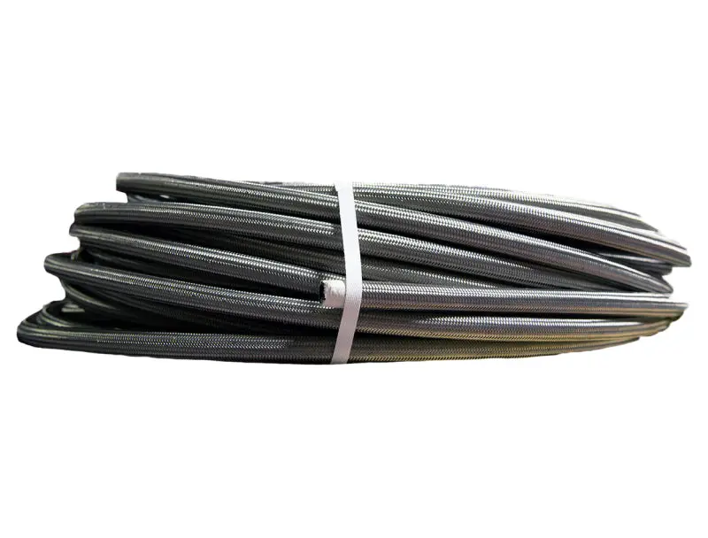 Aeromotive Ptfe-Lined, Stainless Steel Braided Fuel Hose — An-12 Size, 12-Foot Length 1