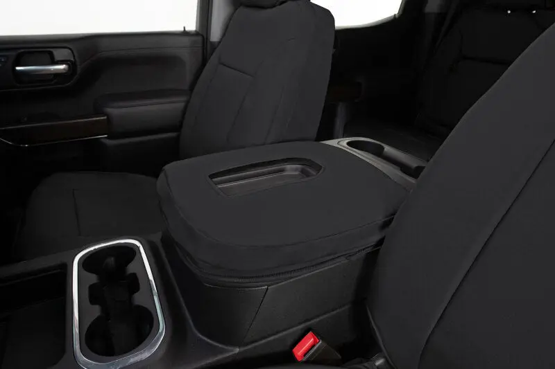 Covercraft Endura Precisionfit Seat Covers For 2023–2024 Ford Super Duty – Front Row, Black/Black 1