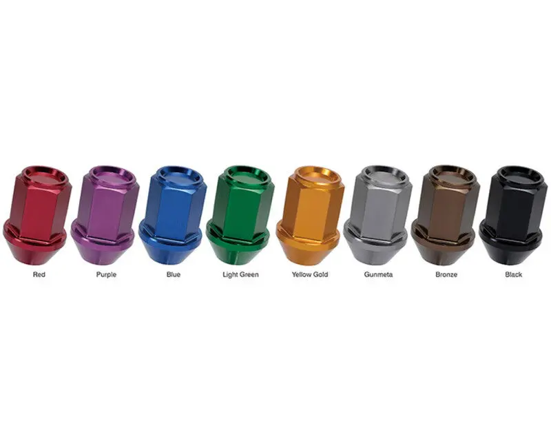 Project Kics Leggdura Racing Lug Nut – 12X1.50 Thread, Black Anodized, Shell-Type (Single Unit) 1