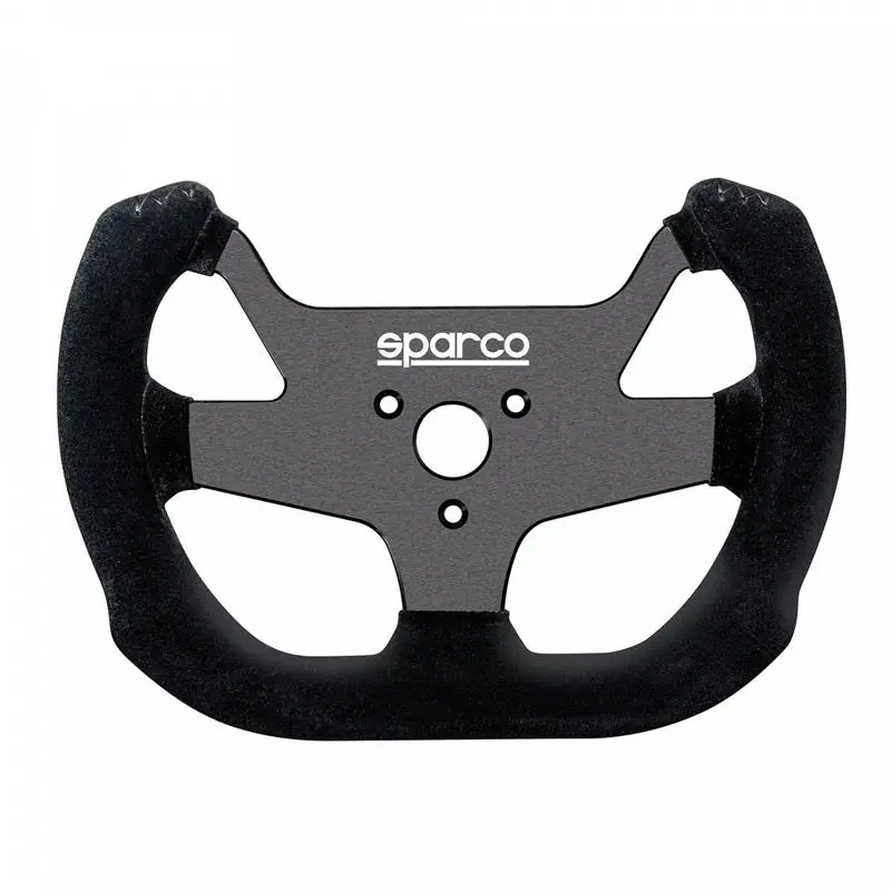 Sparco F10A Steering Wheel – Suede-Wrapped, Black Finish, Racing-Inspired Design 2
