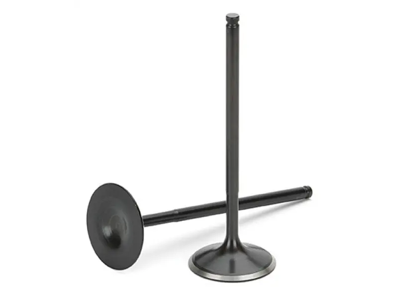 Supertech Black Nitrided Exhaust Valves For Honda D16Z6/D16Y/D15B/D17A – Set Of 8, High-Temp Resistant 1