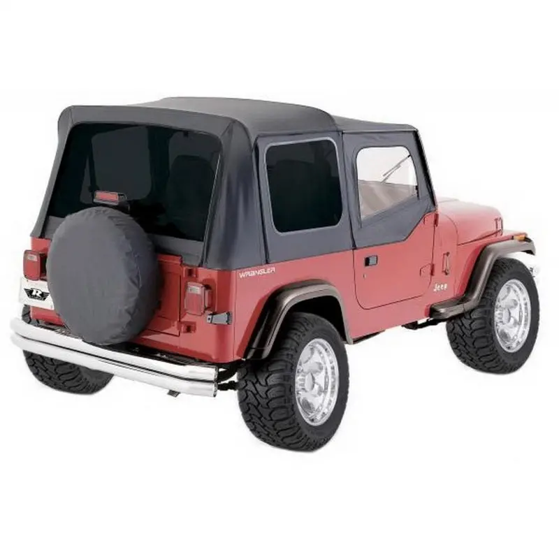 Rampage Universal Tire Cover – Fits 30–32 Inch Tires, Black Denim Style 1