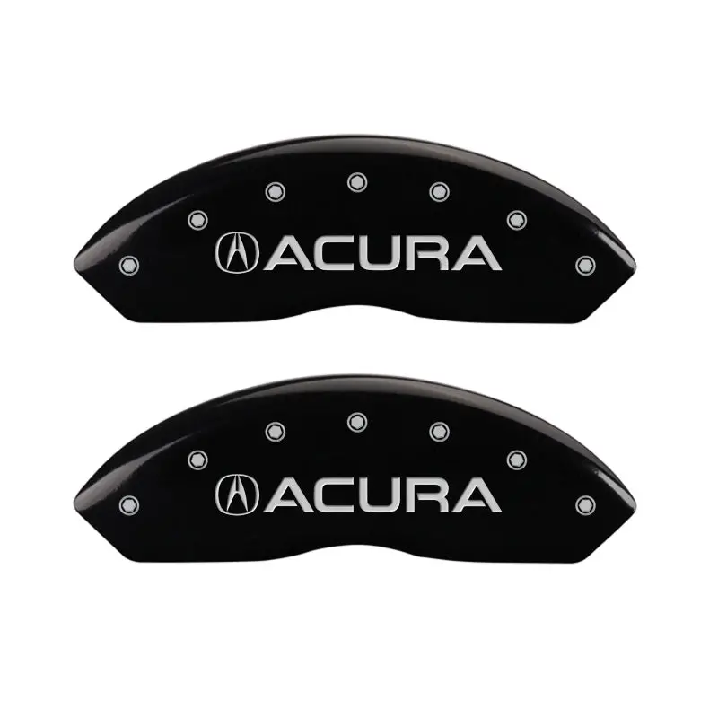 Mgp Caliper Cover Set – Engraved Front & Rear, Black Finish With Silver Accent, Fits Acura Rlx 1