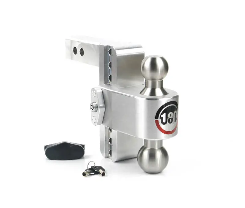 Weigh Safe Aluminum 6-Inch Drop Hitch Receiver – 2-Inch Shank, 10,000 Lb Gtw / 12,500 Lb Wd Capacity 1