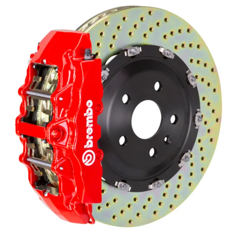 Brembo Gt Front Big Brake Kit For 2003–2005 Mercedes-Benz S55 Amg / 2003–2006 Cl55 Amg — 380X34Mm Drilled Rotors, Red Calipers 1