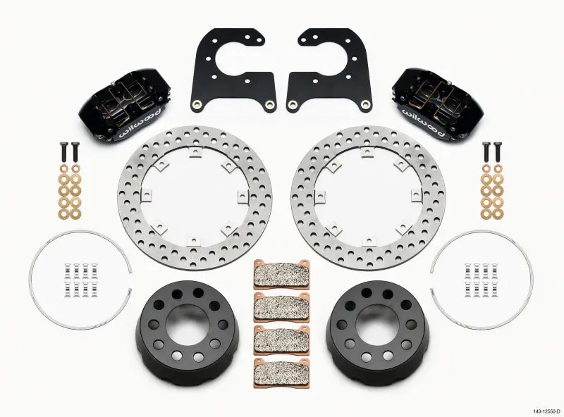 Wilwood Dynapro Lug Mount Single Rear Dynamic Kit Sa Drilled 58-64 Olds/Pont .690In Studs 1