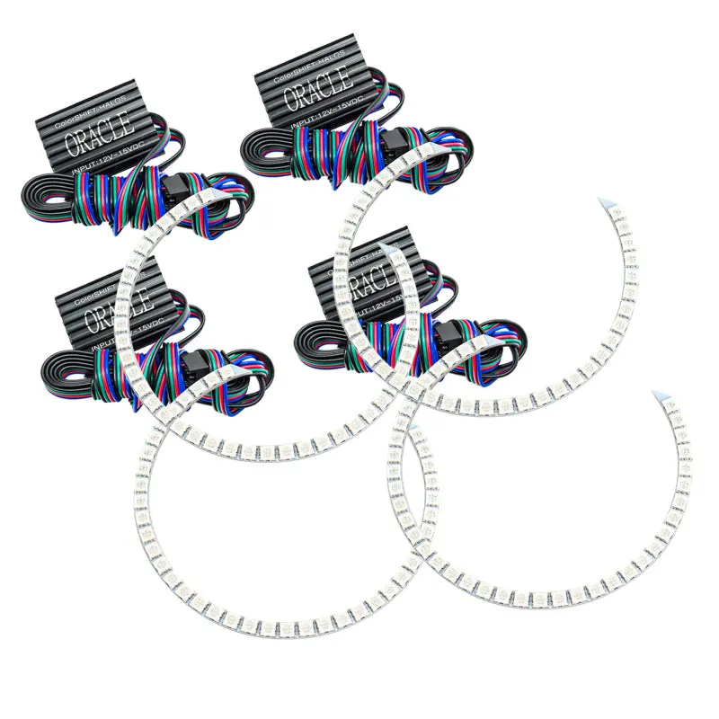 Oracle Lighting Halo Kit For 2011–2013 Jeep Grand Cherokee – Colorshift Led Rings (Controller Not Included) 1
