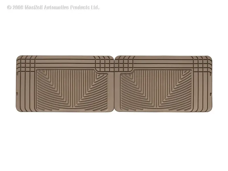 Weathertech Rear Floor Mats For 1996 Gmc Rally Van – Tan Rubber, Custom-Cut, No-Drill Installation 1