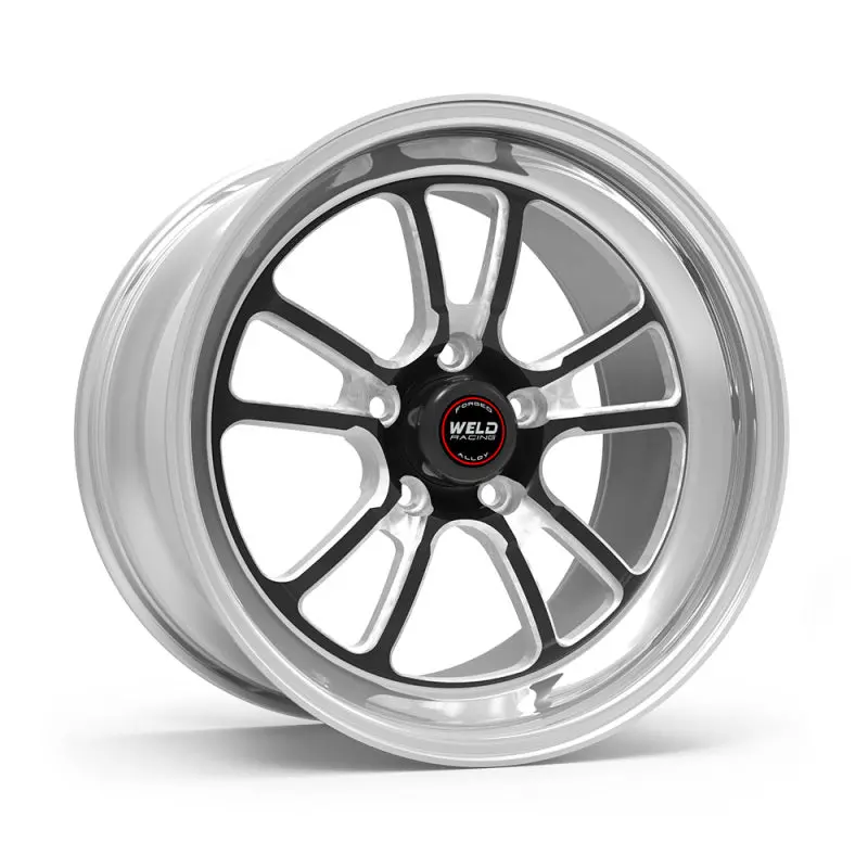 Weld S70 Rt-S Racing Wheel – 17×8", 5×120.65 Bolt Pattern, Black Center / Polished Shell 1