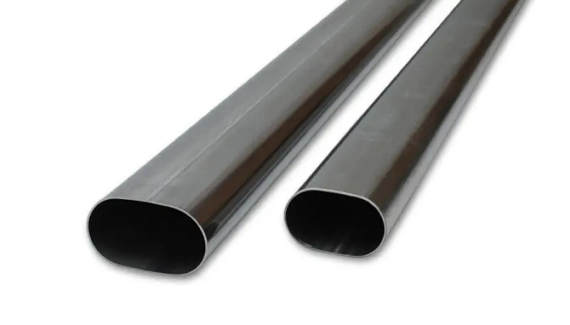 Vibrant 4-Inch Oval Stainless Steel Straight Tubing – T304 Grade, 16-Gauge, 5-Foot Length 1