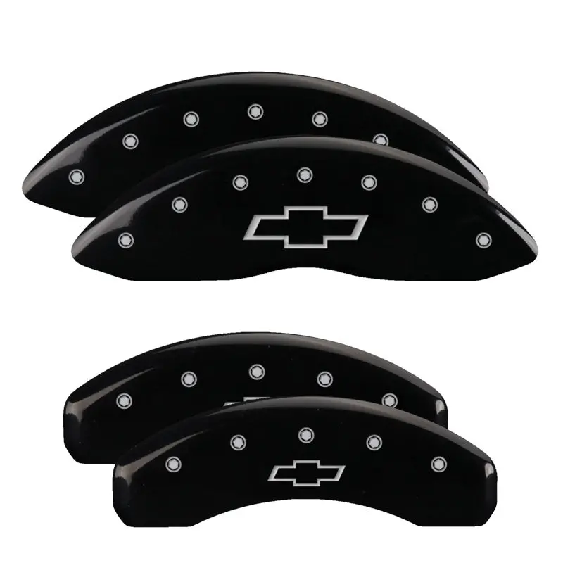 Mgp Engraved 4-Piston Caliper Covers – Front & Rear, Challenger Yellow Finish With Black Stripes 2