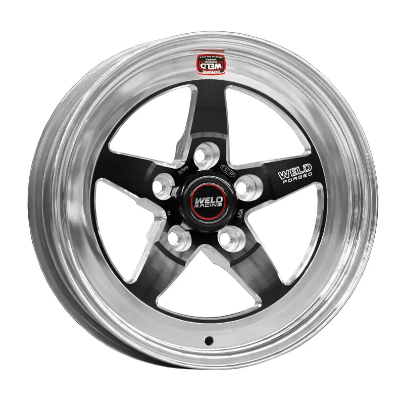 Weld S71 15X8.33 Inch Black Forged Wheel – 5X4.75In Bolt Circle, 4.5In Backspace, Medium Pad Finish 1