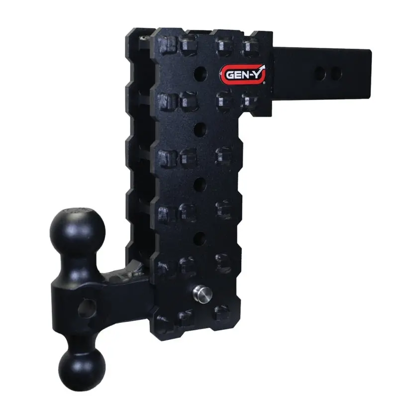 Gen-Y Phantom-X Adjustable Hitch – 2.5In Shank, 10In Drop, 1,600Lb Tw / 16,000Lb Gtw, Dual-Ball (Gh-051) 1