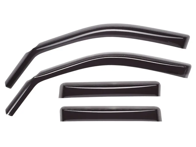 Weathertech Side Window Deflectors — Dark Smoke Tint, Front & Rear, For 2007+ Jeep Wrangler 1