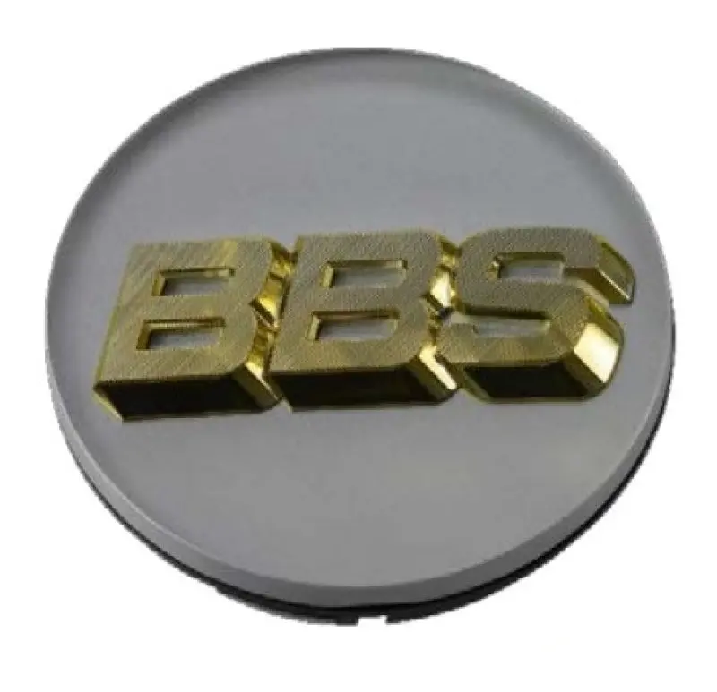 Bbs 70.6Mm White-And-Gold 3-Tab Center Cap 1