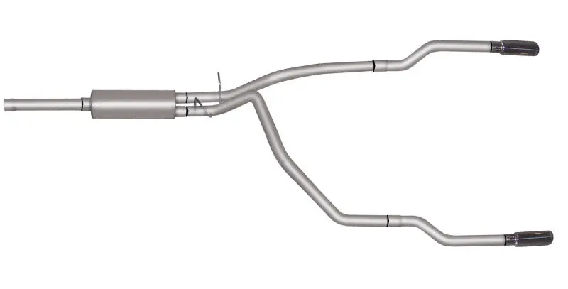 Gibson Dual Split Cat-Back Exhaust System For 1996–2002 Dodge Ram 2500 Base (8.0L V10), 2.5-Inch Stainless Steel 1