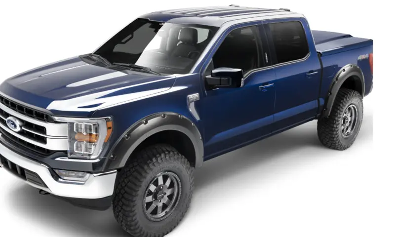 Bushwacker Pocket-Style Fender Flares – 4-Piece Black Set For 2021 Ford F-150 (Excluding Lightning) 1