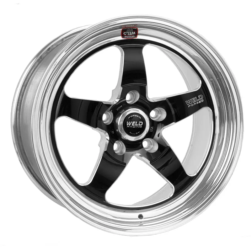 Weld S71 17X7 Inch Black Alloy Wheel – 5X4.75 Bolt Pattern, 4.9In Backspace, Low Pad Design, Non-Beadlock 1