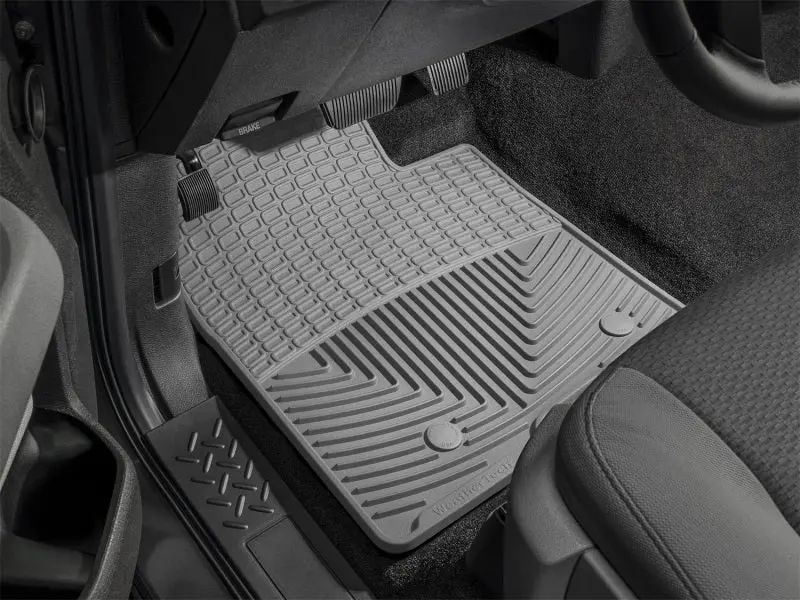 Wt Rubber Rear Floor Mats – Textured Grey Fitment 1