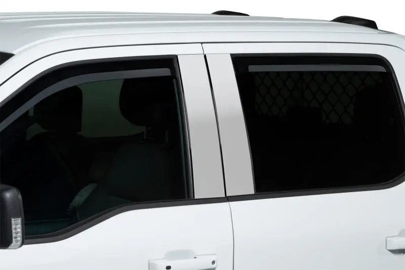 Putco Chrome Window Visors – Element Style, Set Of 4, For 2021 Ford F-150 Supercrew 1