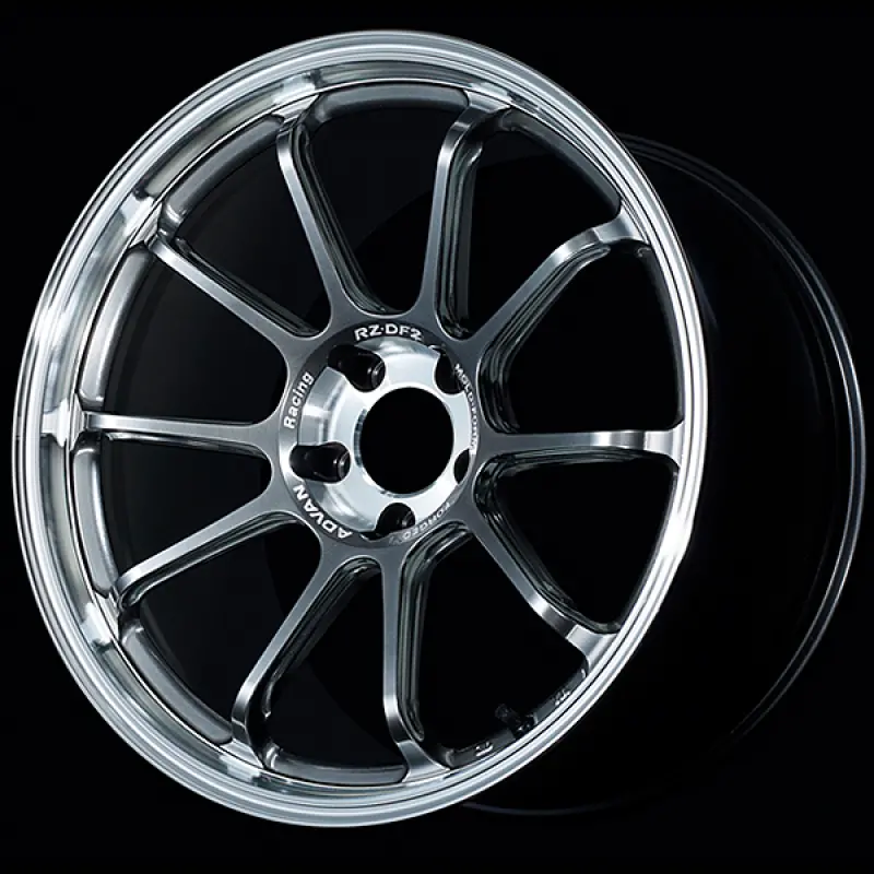 Advan Rz-Df2 For Porsche 20X8.5 / +50 Et / 5-130 / 71.6Mm Bore / Diamond Cut & Hyper Platinum Black 1