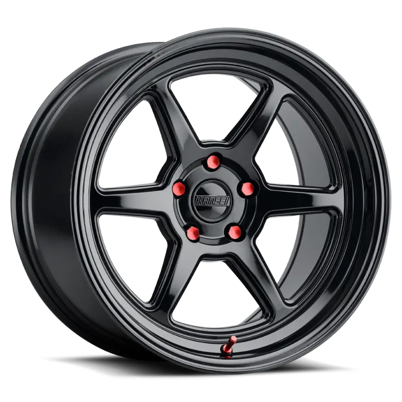 Kansei K14B Roku Gloss-Black Alloy Wheel: 18X9.5", 5X114.3, +22Mm Offset, 73.1Mm Bore 1