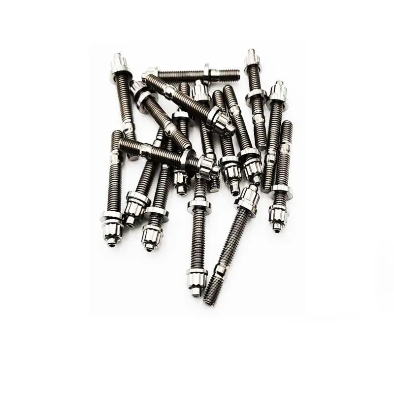 Blox Racing Titanium Intake/Exhaust Manifold Stud Kit – Raw Finish, 55Mm, 7-Piece 1
