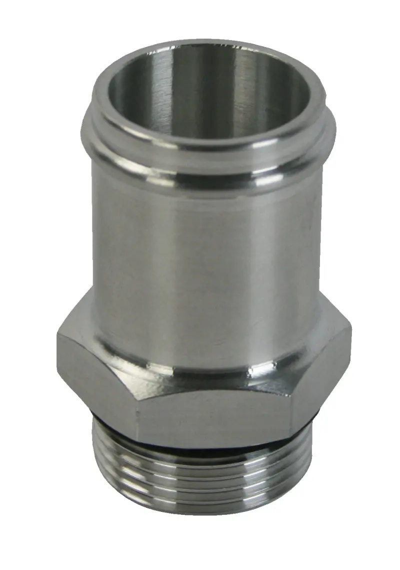 Moroso Electric Water Pump Hose Adapter -16An To 1-1/4In Hose - Raw Aluminum 1
