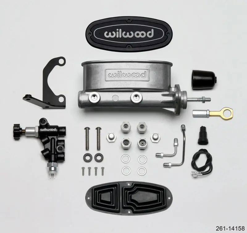 Wilwood Hv Tandem Master Cylinder Kit With Left-Hand Bracket And Proportioning Valve – 15/16" Bore For Early Mustangs 1