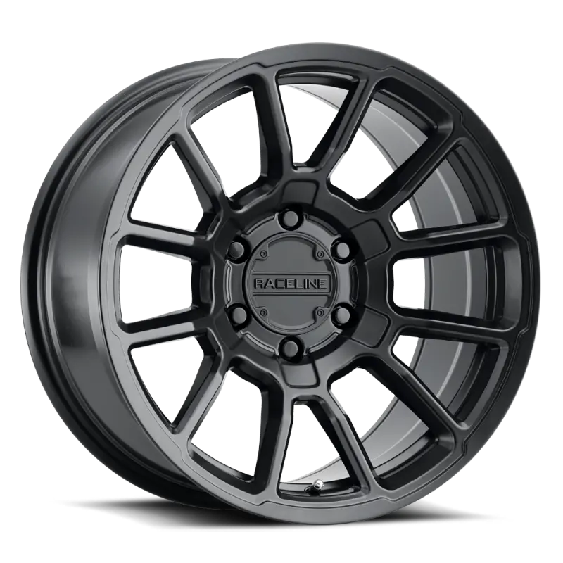 Raceline 950B Satin Black Alloy Wheel – 17X9 Inches, 8X165.1Mm Bolt Pattern, 18Mm Offset, 125.2Mm Center Bore 1