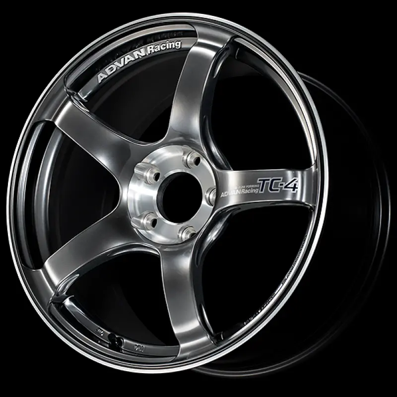 Advan Tc-4 Se Racing Wheel: 18×8.0, +42 Offset, 5×112, 66.5Mm Bore (Hyper Black & Diamond Cut) 1