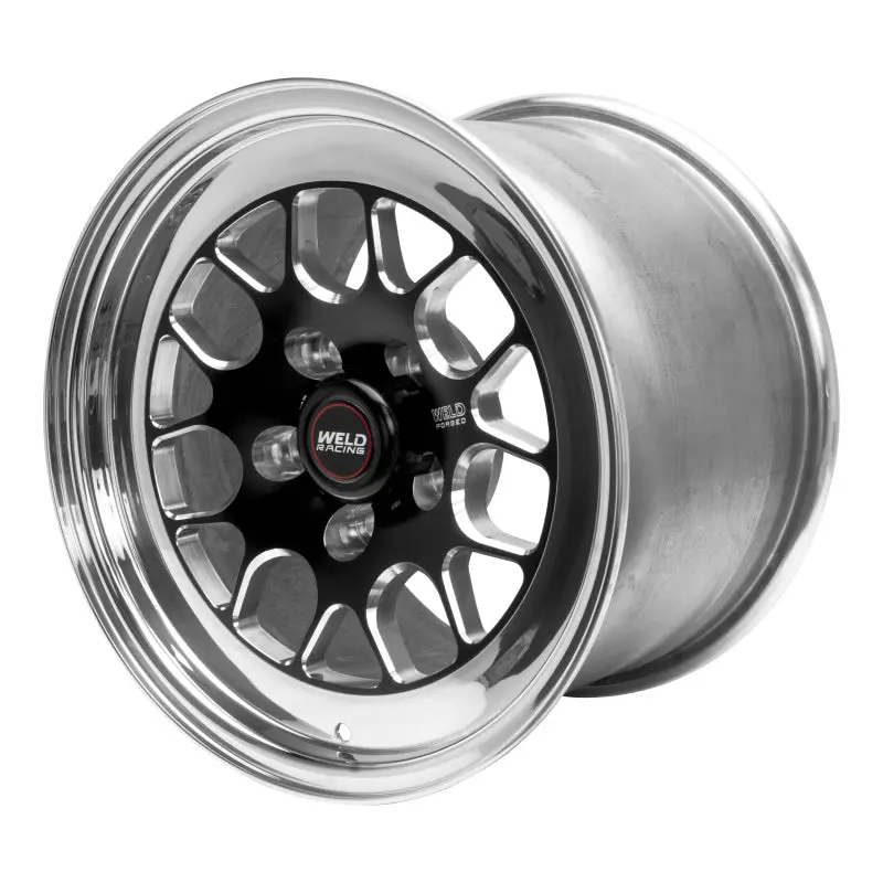 Weld S77 15X9.33 Inch Black Alloy Wheel – 5X4.75 Bolt Pattern, 3.5In Backspace, Medium Pad, Non-Beadlock 1