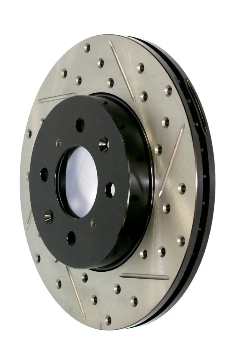 Stoptech Slotted And Drilled Front Right Brake Rotor For 2017–2019 Acura Ilx 1
