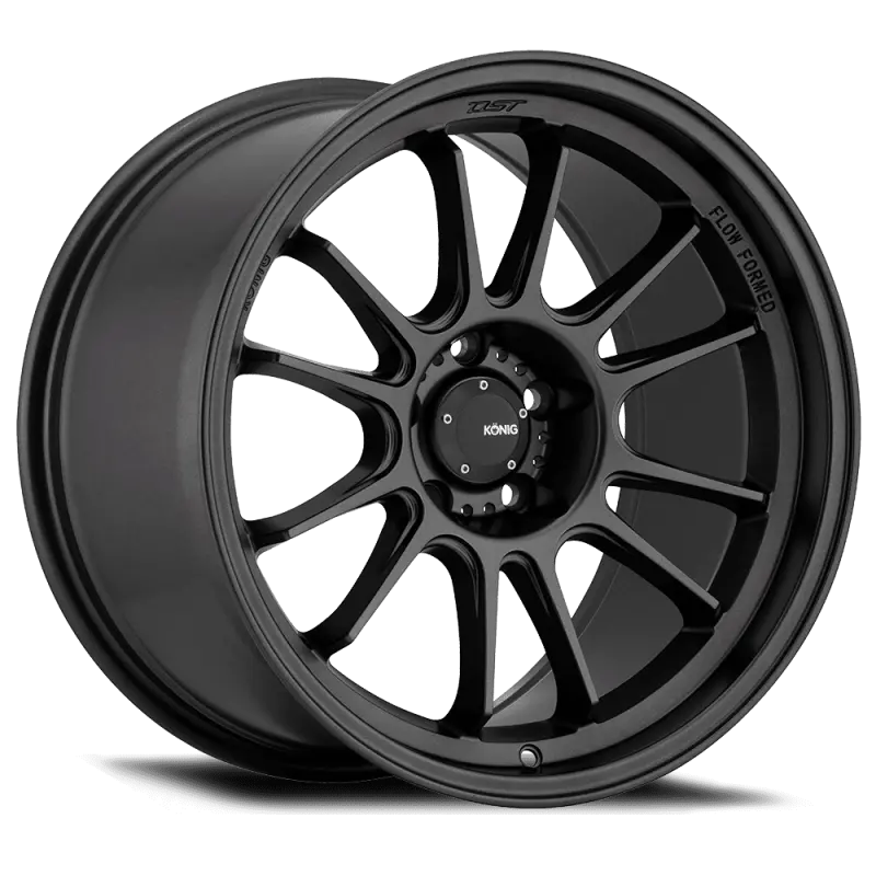 Konig Hypergram Alloy Wheel – 17X8", 4X100 Bolt Pattern, +45Mm Offset, Matte Black Finish 1