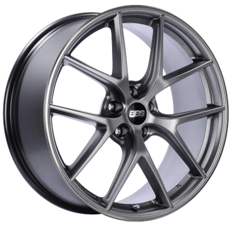 Bbs Ci-R Forged Aluminum Wheel – 19X8", 5X108, Et45, Platinum Silver With Polished Rim Protector 1