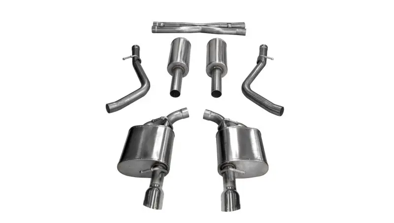 Corsa Xtreme Dual-Exit Cat-Back Exhaust For 2017–2018 Dodge Charger 5.7L V8 – 4.5" Polished Tips 1