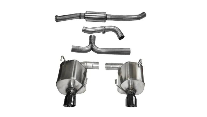 Corsa Sport Cat-Back Exhaust For 2008–2010 Subaru Impreza Wrx Sedan (2.5L Turbo, Manual) – 3" Diameter, 4" Black Tips 1