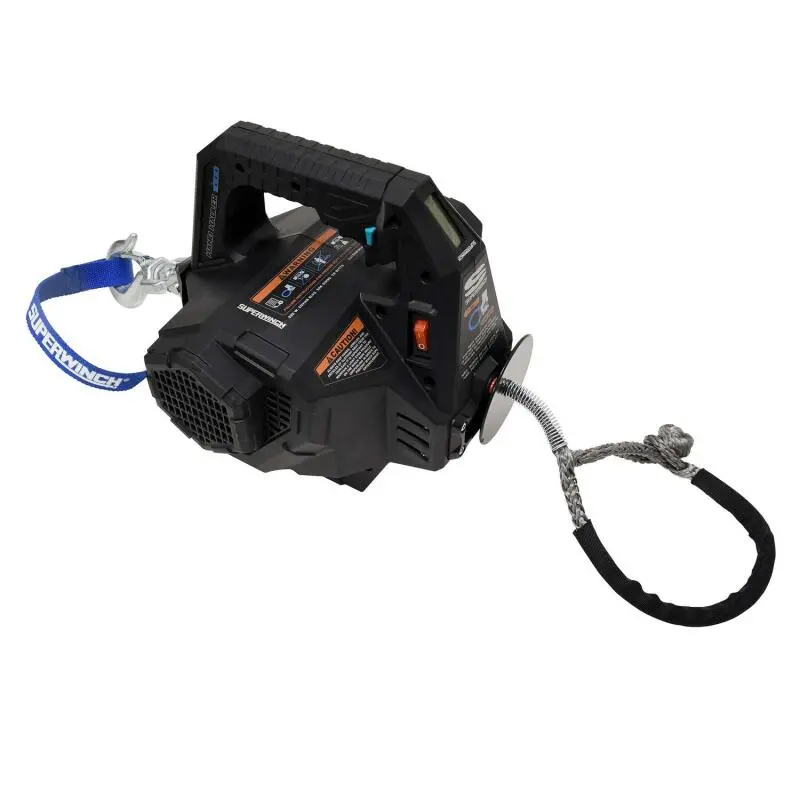 Superwinch Hand Hauler 1000: 24V Dc Winch With 1000 Lb Capacity & Soft-Shackle Rope End 2