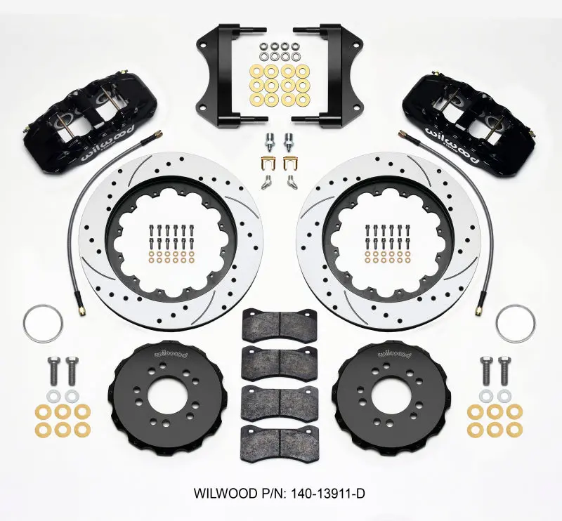 Wilwood Aero6 Front Hat Kit 15.00 Drilled 2014-Up Corvette C7 W/Lines 1